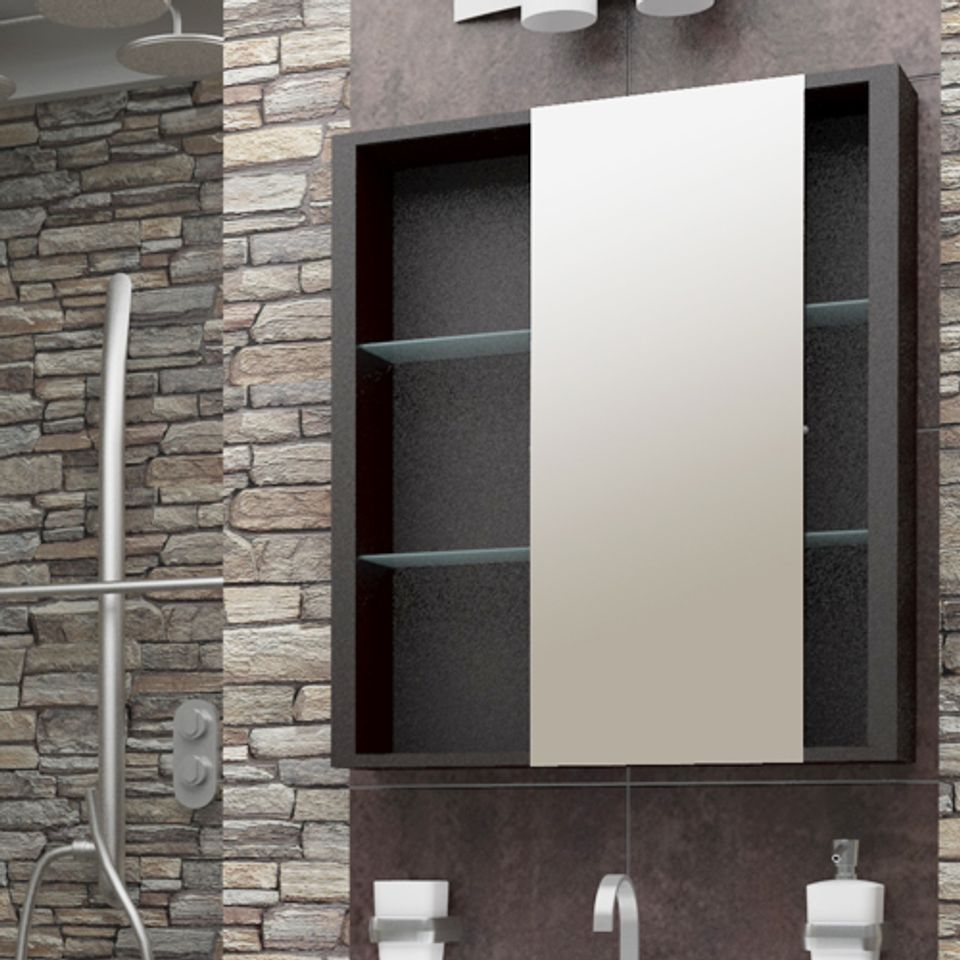 Botiquin con Puerta Corrediza Wengue - blaisten